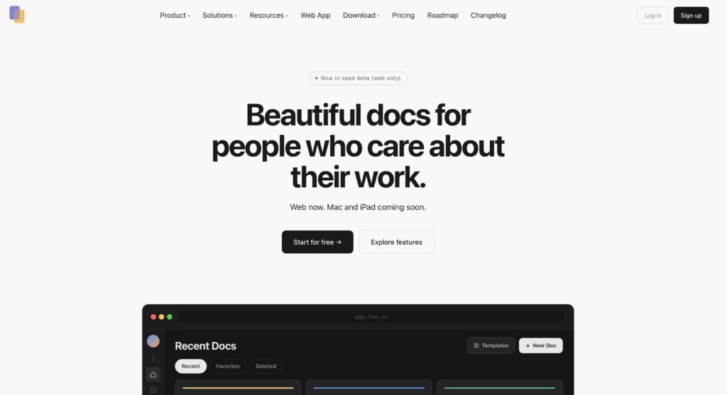 TWO-docs-writing-app-launc
